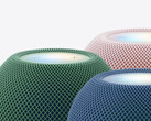 HomePod mini 2, piyasaya sürüldüğü beş renkten üçüyle.
