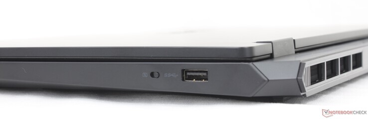 Doğru: Kamera kapatma düğmesi, USB-A (5 Gbps)