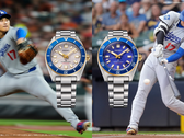 Resimde Shohei Ohtani'nin iki fotoğrafına karşı Seiko Prospex SBDC222 ve SBDC224 görülmektedir.