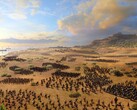 Steam'de şimdi %66 indirimde olan A Total War Saga: Troy'da bir orduyu gösteren bir görsel.