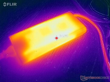 Yeni AC adaptörü eskisinden daha küçüktür, ancak oyun oynarken 54 C'nin üzerinde çok daha fazla ısınabilir