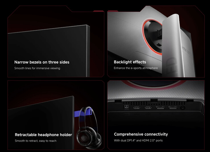 Yeni Mini LED Oyun Monitörü G Pro 27Qi, yeniden tasarlanmış bir standa da sahip. (Resim kaynağı: Xiaomi)