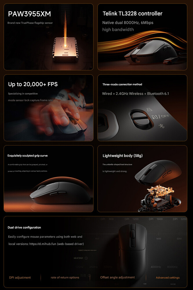 Xiaomi Gaming Mouse 2'nin öne çıkan özellikleri (makine çevirisi)