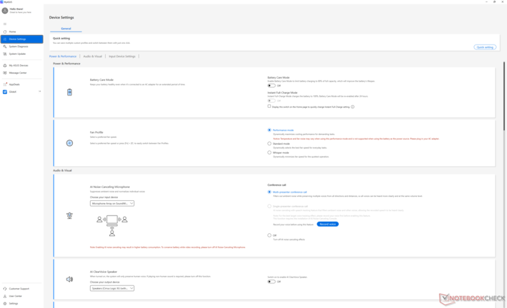 Sistemi Performans moduna ayarlarken kullanıcının şebekeye bağlanmasını öneren kırmızı metne dikkat edin