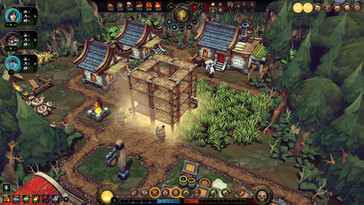 Resimde: Against the Storm oyunundan bir oyun içi ekran görüntüsü.