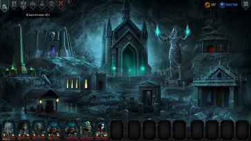 Iratus: Lord of the Dead oyunundaki bir ortamı gösteren bir görsel.
