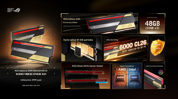 ROG DDR5 48GB kitinin öne çıkan özellikleri ve Çin fiyatı (makine çevirisi)