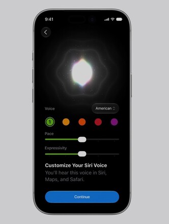 Siri'nin sesi yeni iPhone'larda kişiselleştirilebiliyor.