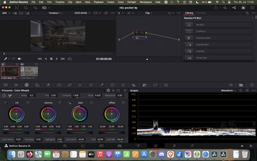 D-Log2 dalga formu, daha geniş bir headroom ile daha sıkıştırılmış görünüyor