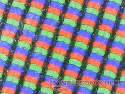 Mat kaplamalı RGB alt pikselleri biraz grenli görünüyor
