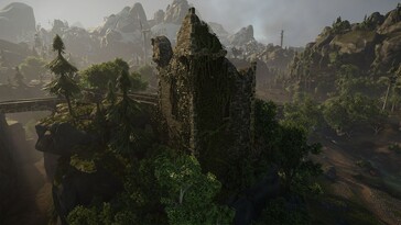 Elex'teki bir harabeyi gösteren bir resim.