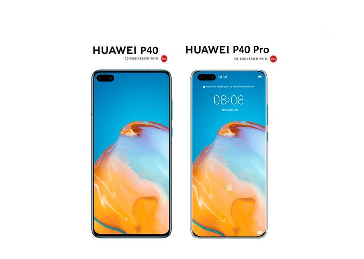 Nisan 2020'de piyasaya sürülen Huawei P40 Pro zaten dört kavisli bir ekrana sahipti.