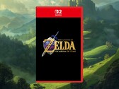 Zelda: Ocarina of Time yeniden yapımı Switch 2 kutusunun maketi