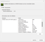 Nvidia Sistem bilgisi