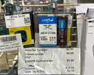 Crucial SODIMM DDR5 5600 64GB bellek kiti için 6,99$ fiyat etiketli bir satın alma makbuzu