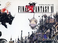 Yoshitaka Amano'nun 1994 tarihli orijinal Final Fantasy VI anahtar resmi, Terra Branford ve endüstriyel Vector şehrini içeriyor.