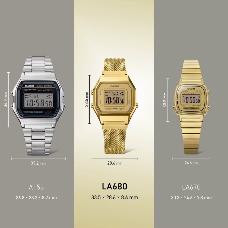 LA680 serisi 38 gram (1.34 oz) ağırlığındadır