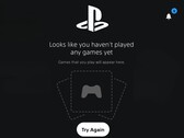 Son oynanan oyunları gösteren PS5 ana ekranı