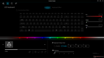 Tuş başına RGB klavye efektleri