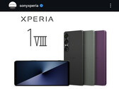 Resimde görülen akıllı telefon Xperia 1 VIII değil, Xperia 1 VII'dir.