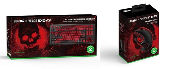 8BitDo Gears of War E Day Keyboard and Mouse Collection, ekim ayının sonunda piyasaya sürülecek.
