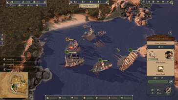 "Republic of Pirates" oyununda bir deniz savaşını gösteren bir resim.