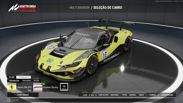 Resimde: Assetto Corsa Competizione oyunundan bir ekran görüntüsü.