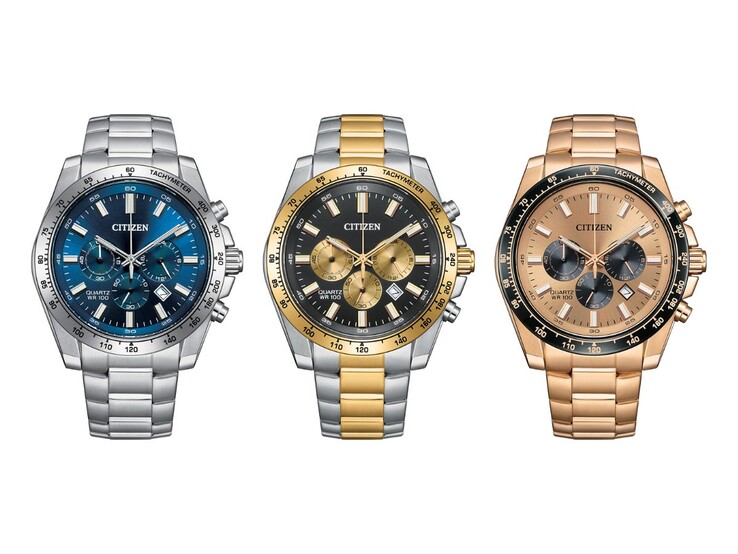 Soldan sağa: Citizen AN8230-59M, AN8234-58E ve AN8236-52P saatleri