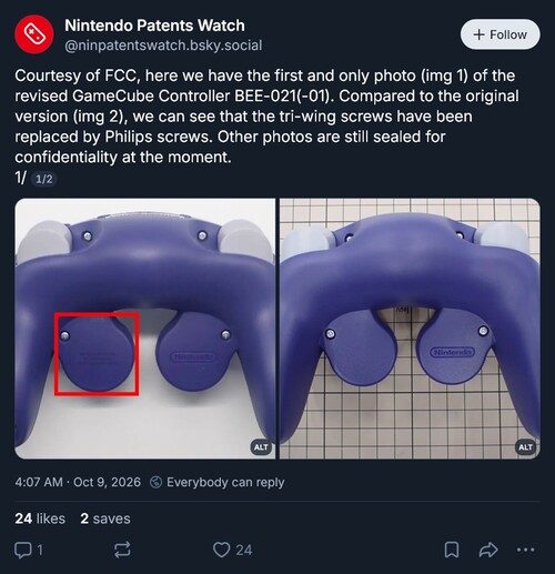 Switch 2 GameCube kontrolcüsünün FCC fotoğrafları gösterildi