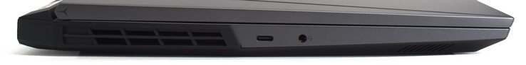 USB-C 3.1 with DisplayPort 1.4; 3.5-mm audio connection