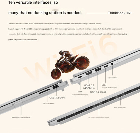 Dizüstü bilgisayarların port seçimi (Resim kaynağı: Lenovo - makine çevirisi)