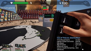 Resimde görülüyor: Game Quest'ten bir oynanış ekran görüntüsü: The Backlog Battler.