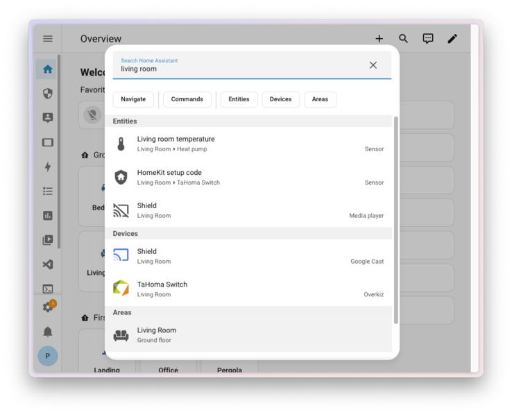 Yeni Ev Asistanı Hızlı arama fonksiyonu