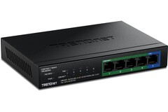 Trendnet’in fansız TPE-BG350 çoklu gigabit anahtarı, sağlam bir metal kasaya sahiptir