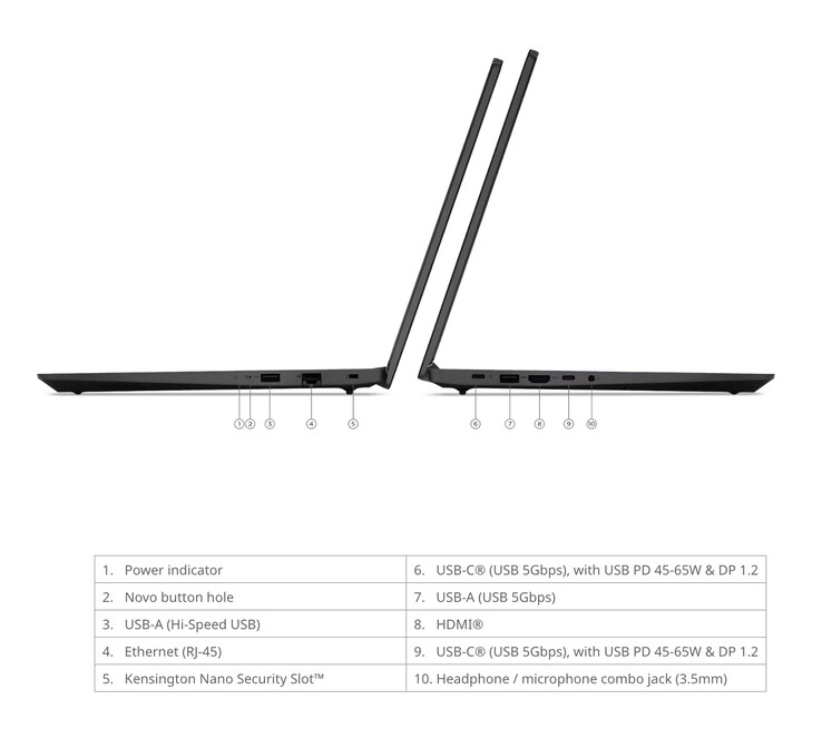 Ayrıca, Lenovo V15 Gen 6 AMN'nin boyutları 359,2 x 235,8 x 19,9 mm'dir.