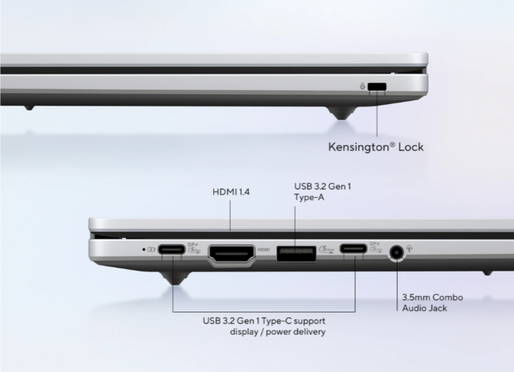 Asus Chromebook CX15 bağlantı noktaları