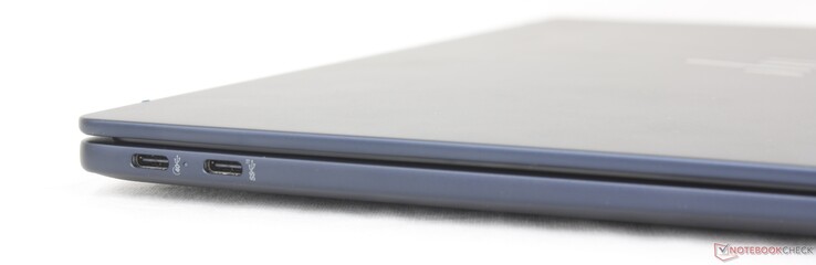 Sol: DisplayPort + Güç Dağıtımı ile USB-C 4.0 (40 Gbps), DisplayPort + Güç Dağıtımı ile USB-C 3.2 (10 Gbps)