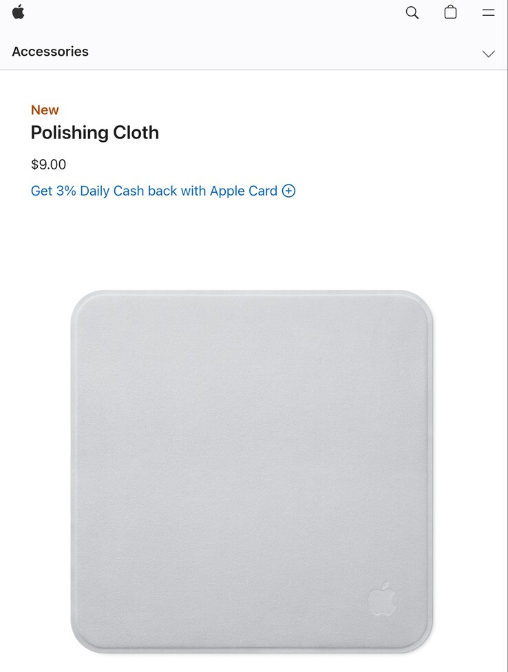 Apple Store'da listelenen yeni Apple Parlatma Bezi