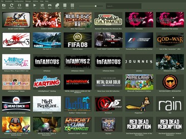 RPCS3 Eski Steam temalı oyun simgeleri.