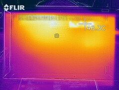 Heat development - bottom (load)
