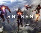 Anthem'in logosunun orijinal oyun tanıtımından bir ekran görüntüsü (görüntü kaynağı EA)