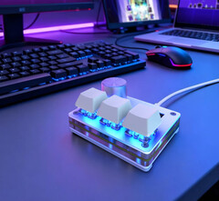 SayoDevice O3C mini Hall-effect tuş takımı, Hall-effect tuşlar, RGB tuşlar ve metal döner düğme