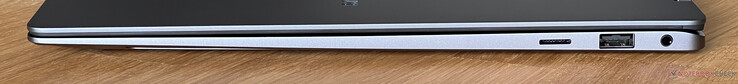 Sağ: microSD kart okuyucu, USB-A 3.2 Gen.1 (5 Gbit/s), 3,5 mm ses girişi