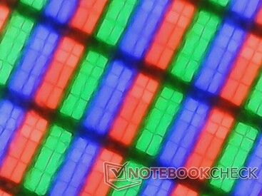 Keskin ve homojen RGB alt piksel dizilimi
