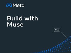 Koyu arka plan üzerinde "Build with Muse" yazan meta logo