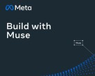 Koyu arka plan üzerinde "Build with Muse" yazan meta logo