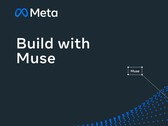 Koyu arka plan üzerinde "Build with Muse" yazan meta logo