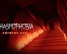 Phasmophobia'nın Crimson Eye güncellemesini sergileyen bir banner