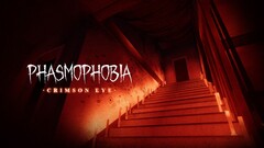 Phasmophobia'nın Crimson Eye güncellemesini sergileyen bir banner