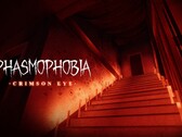 Phasmophobia'nın Crimson Eye güncellemesini sergileyen bir banner